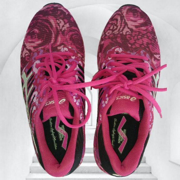 ASICS 7 FUZEX FUZEGEL PINK ROSE RUNNING SHOES - Picture 9 of 14